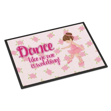 Carolines Treasures 24 x 36 in. Ballet Dance Brunette Indoor or Outdoor Mat BB5390JMAT
